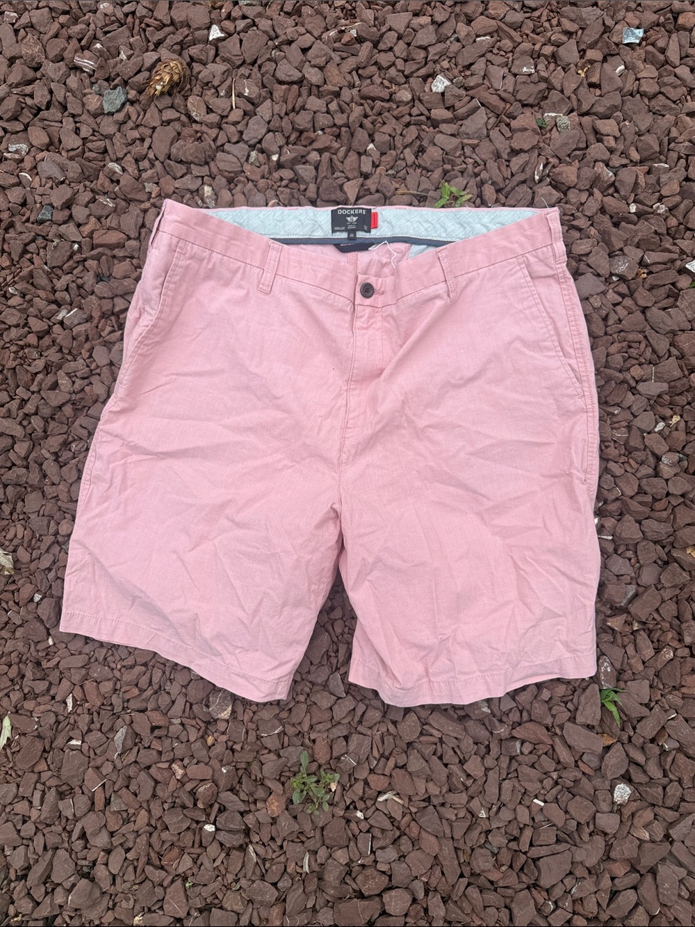 Men’s Pink Casual Shorts - DOCKERS - Size 42